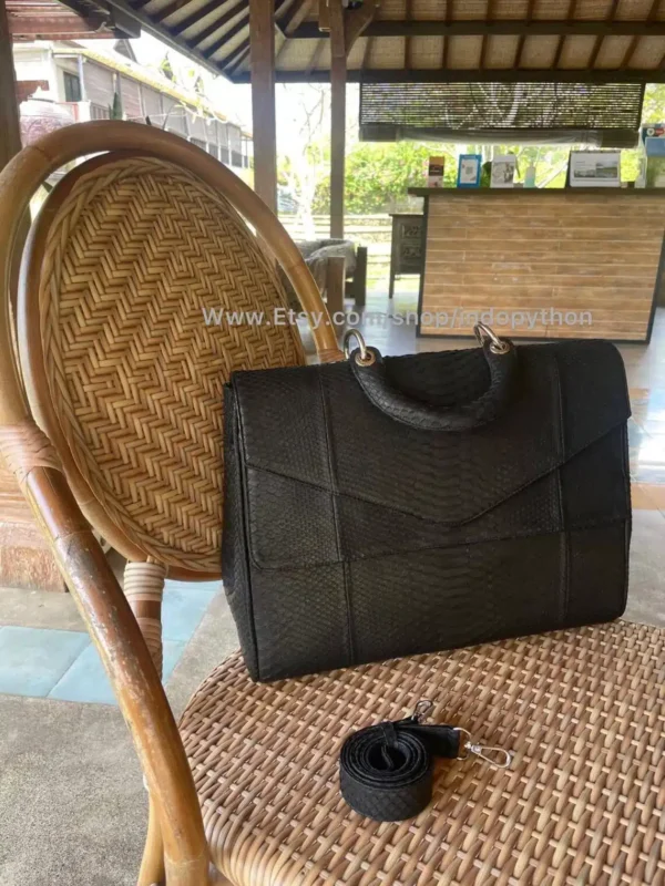 Black Square Medium Bag