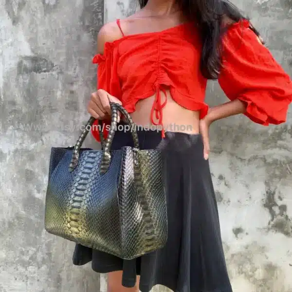 Black With Gold Tote Bag