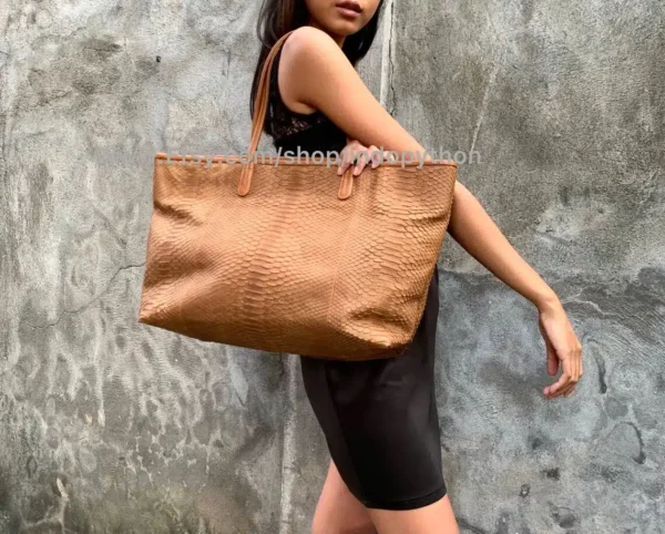 Camel Tote Bag