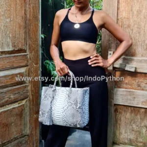 Natural Black And White Tote Bag