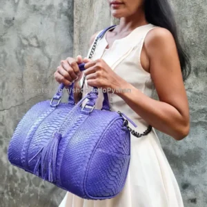 Purple Medium Size Bag from Indo Python Store