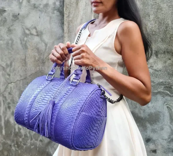 Purple Medium Size Bag from Indo Python Store