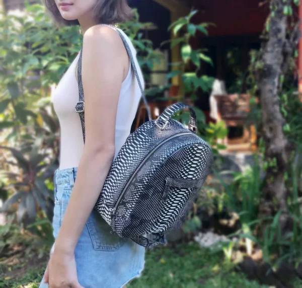 Black And White Backpack