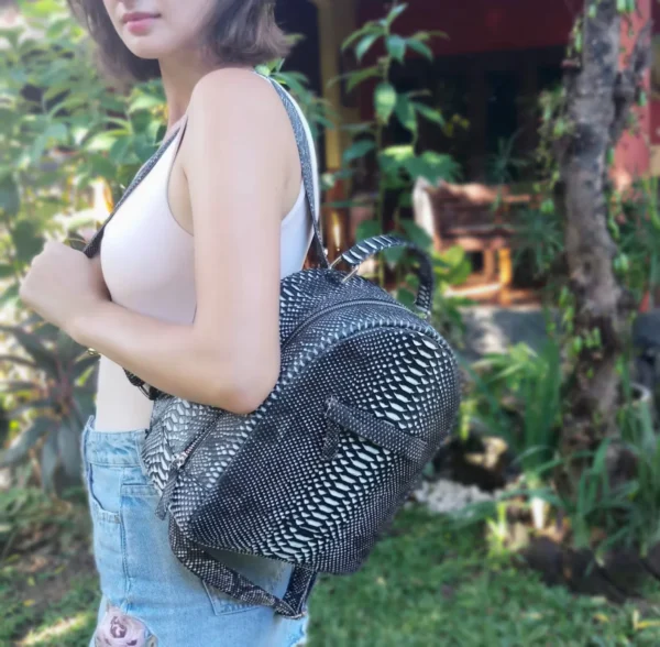 Black And White Backpack