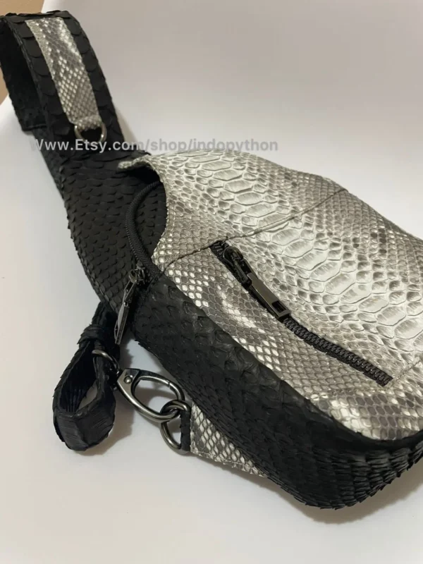 Black and white crossbody