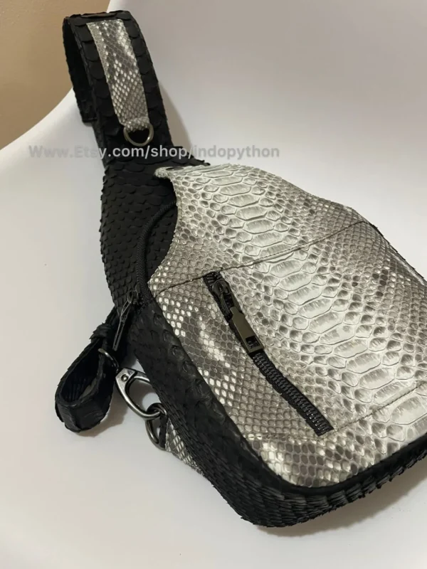 Black and white crossbody