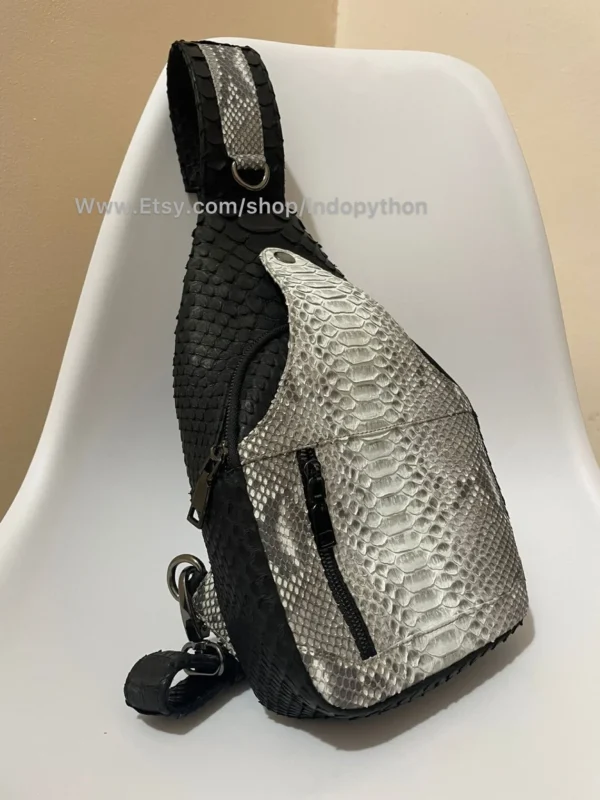 Black and white crossbody