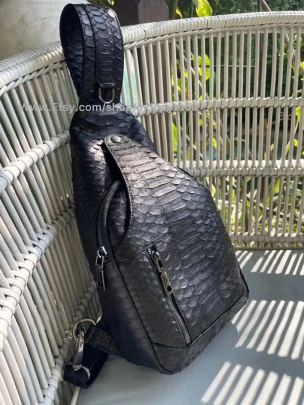 Black Leather Crossbag