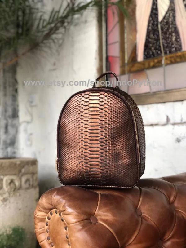 Bronze Small Backpack