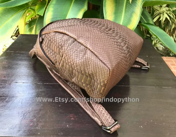 Brown Small Backpack