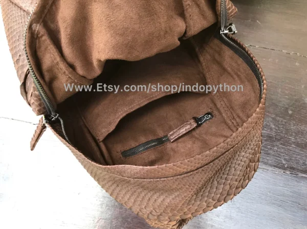 Brown Small Backpack