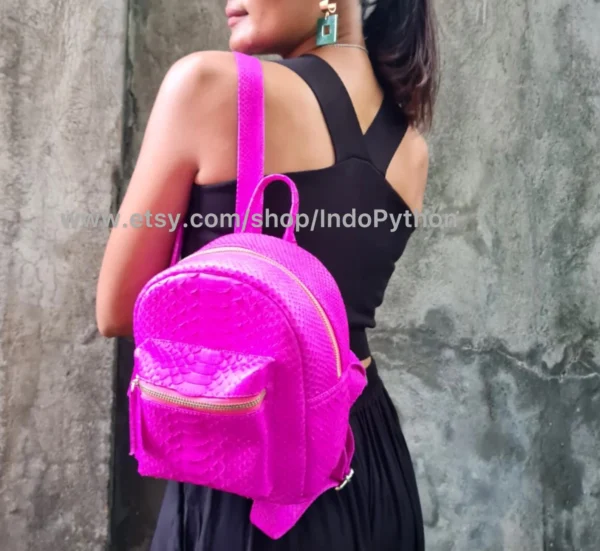 Fuchsia Small Backpack