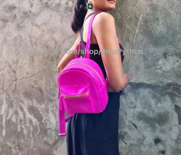 Fuchsia Small Backpack