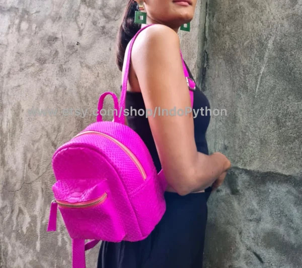 Fuchsia Small Backpack