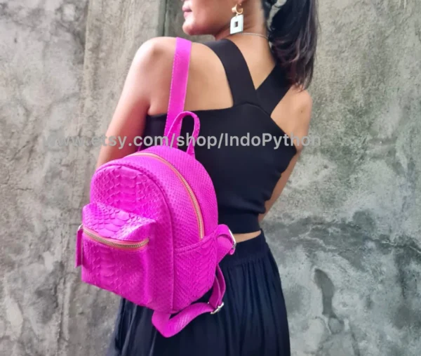 Fuchsia Small Backpack