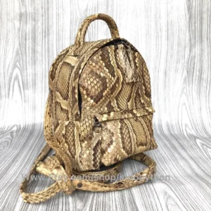 Luxury Python Leather Backpack