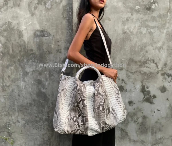 Black & White Python Bag