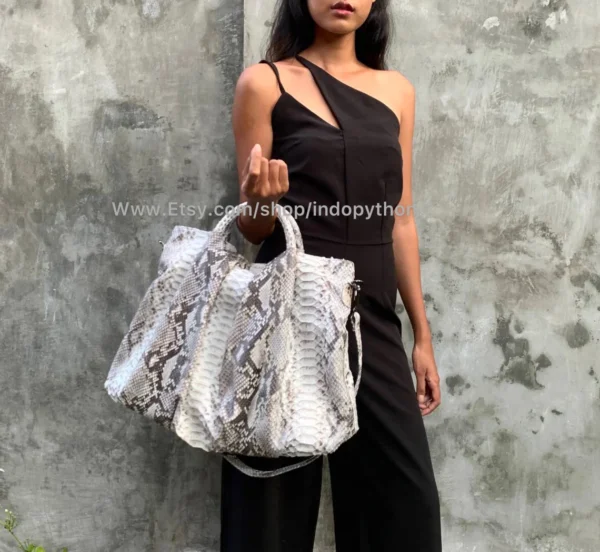 Black & White Python Bag