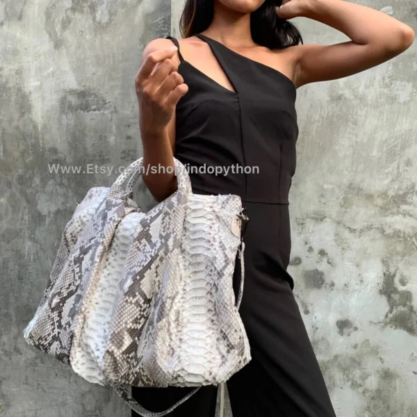 Black & White Python Bag