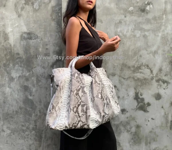 Black & White Python Bag