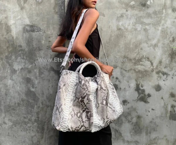 Black & White Python Bag