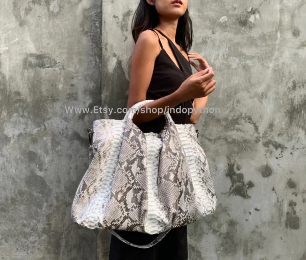 Black & White Python Bag