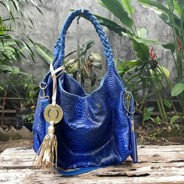 Custom Order Blue Hobo Bag