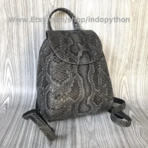 Chic Gray Python Purse