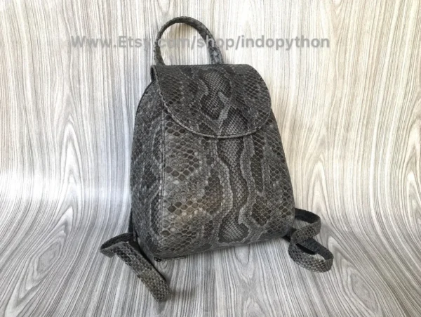 Chic Gray Python Purse