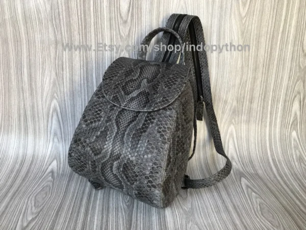 Chic Gray Python Purse