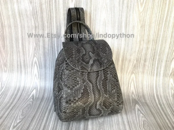 Chic Gray Python Purse