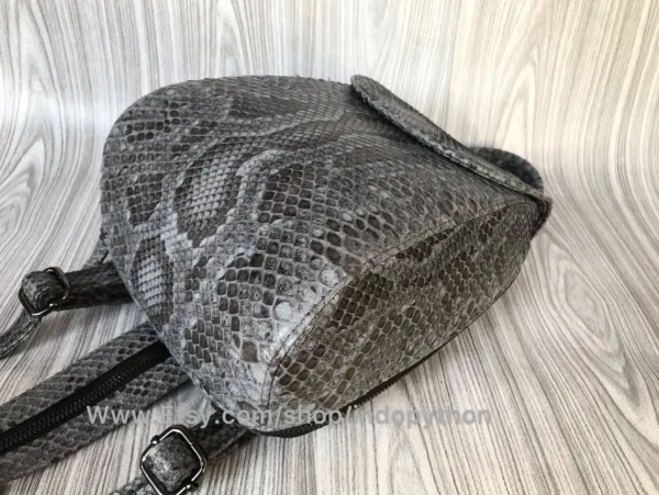 Chic Gray Python Purse