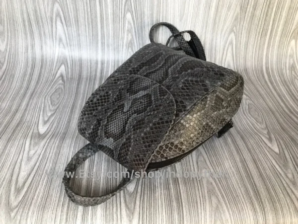 Chic Gray Python Purse