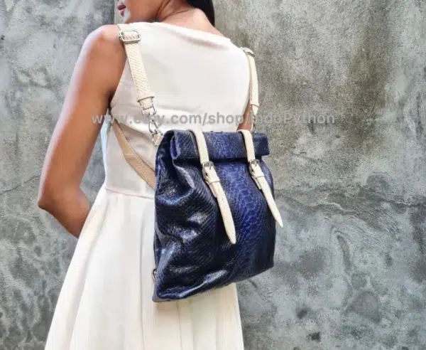 Dark Blue Premium Python Backpack