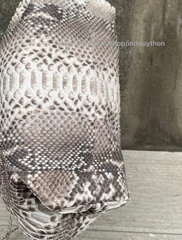 Gray Python Cloud Bag