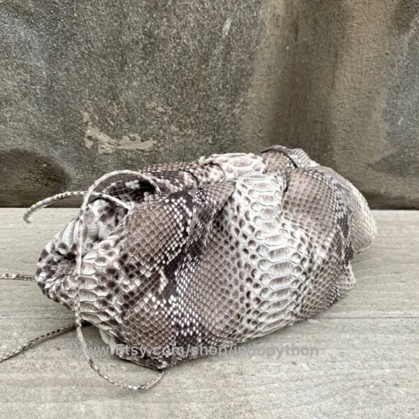 Gray Python Cloud Bag