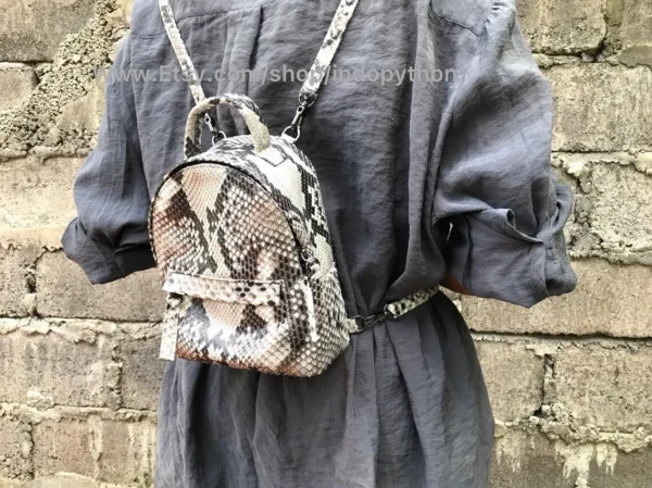 Handcrafted Python Backpack