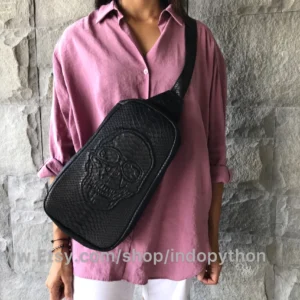 Men’s Python Sling Skull Design
