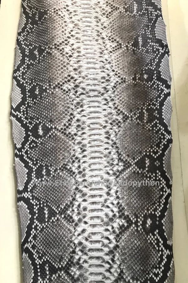 Natural Gray Python Leather