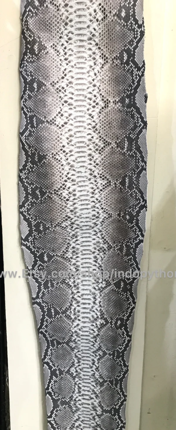 Natural Gray Python Leather