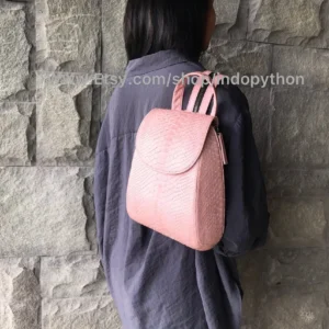 Pink Python Snakeskin Purse