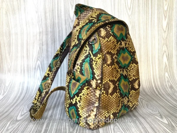 Vibrant Multicolor Python Bag