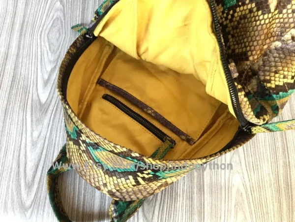 Vibrant Multicolor Python Bag