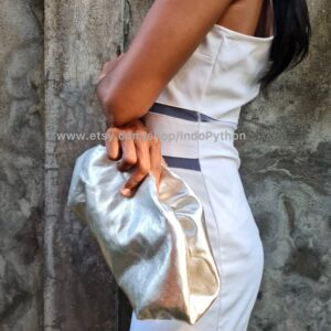 Elegant Silver Cloud Bag