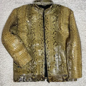 Men’s Python Leather Jacket