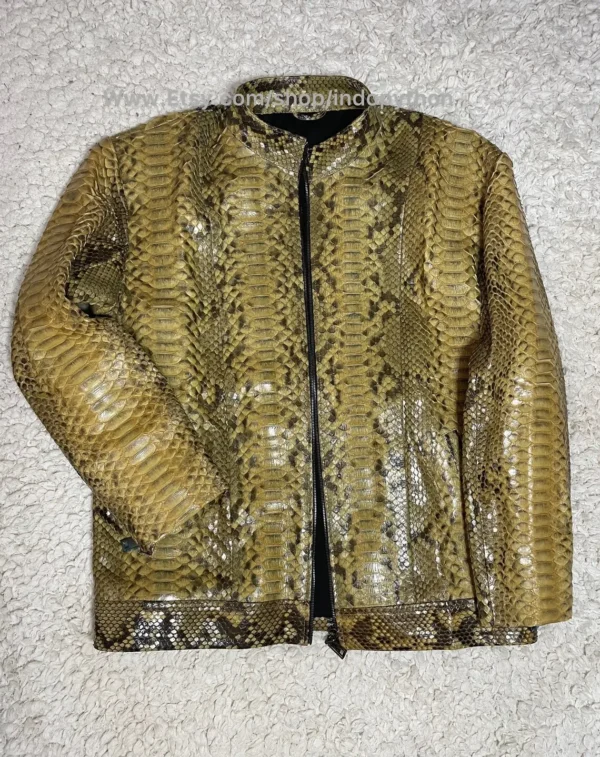 Men’s Python Leather Jacket