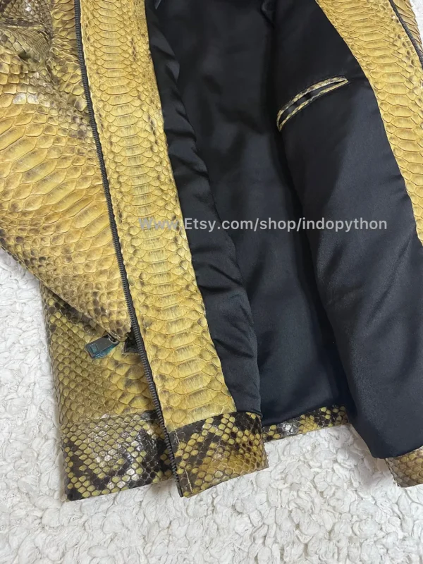 Men’s Python Leather Jacket