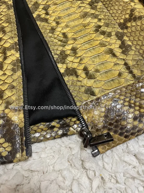 Men’s Python Leather Jacket