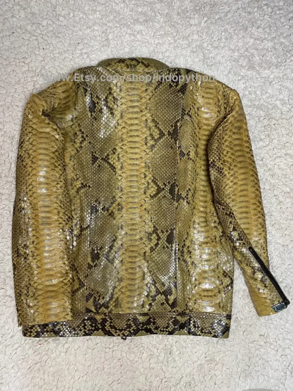 Men’s Python Leather Jacket