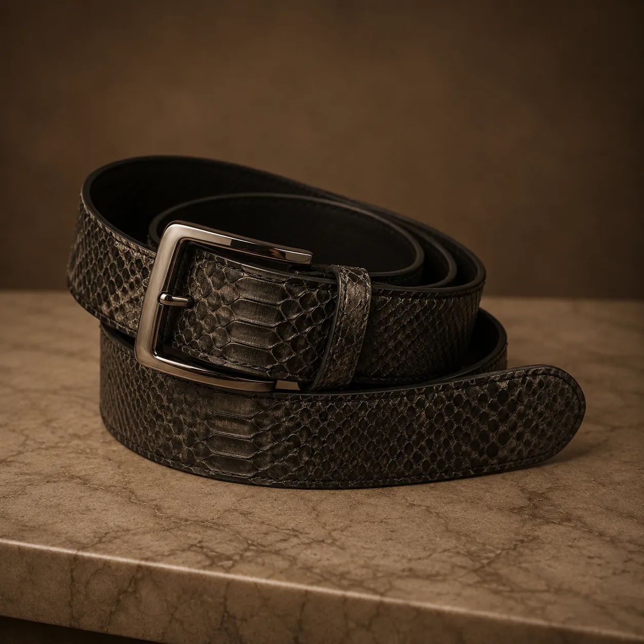 snakeskin belt